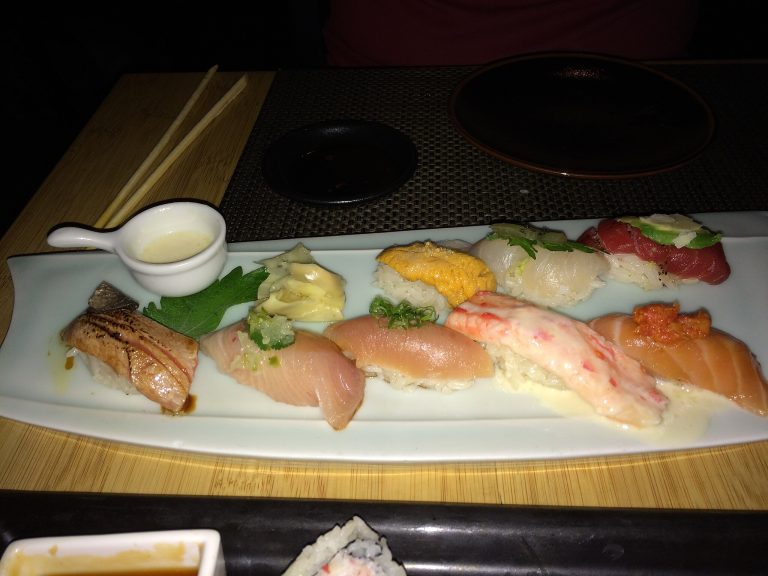 2048px Sushi and sashimi at Sushi Roku at Caesars Palace 768x576